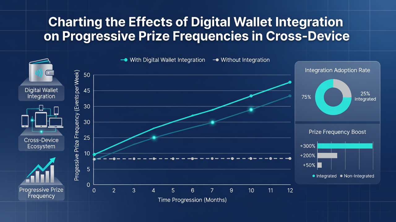 Analytics dashboard displaying progressive prize frequency shifts after digital wallet adoption in multi-device gaming