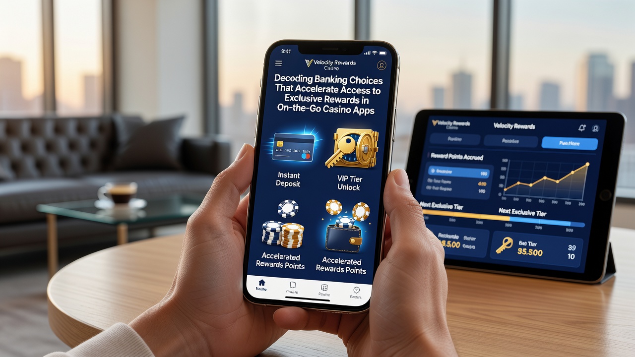 Close-up view of a smartphone displaying casino app reward dashboard with deposit confirmation and tier progress bars