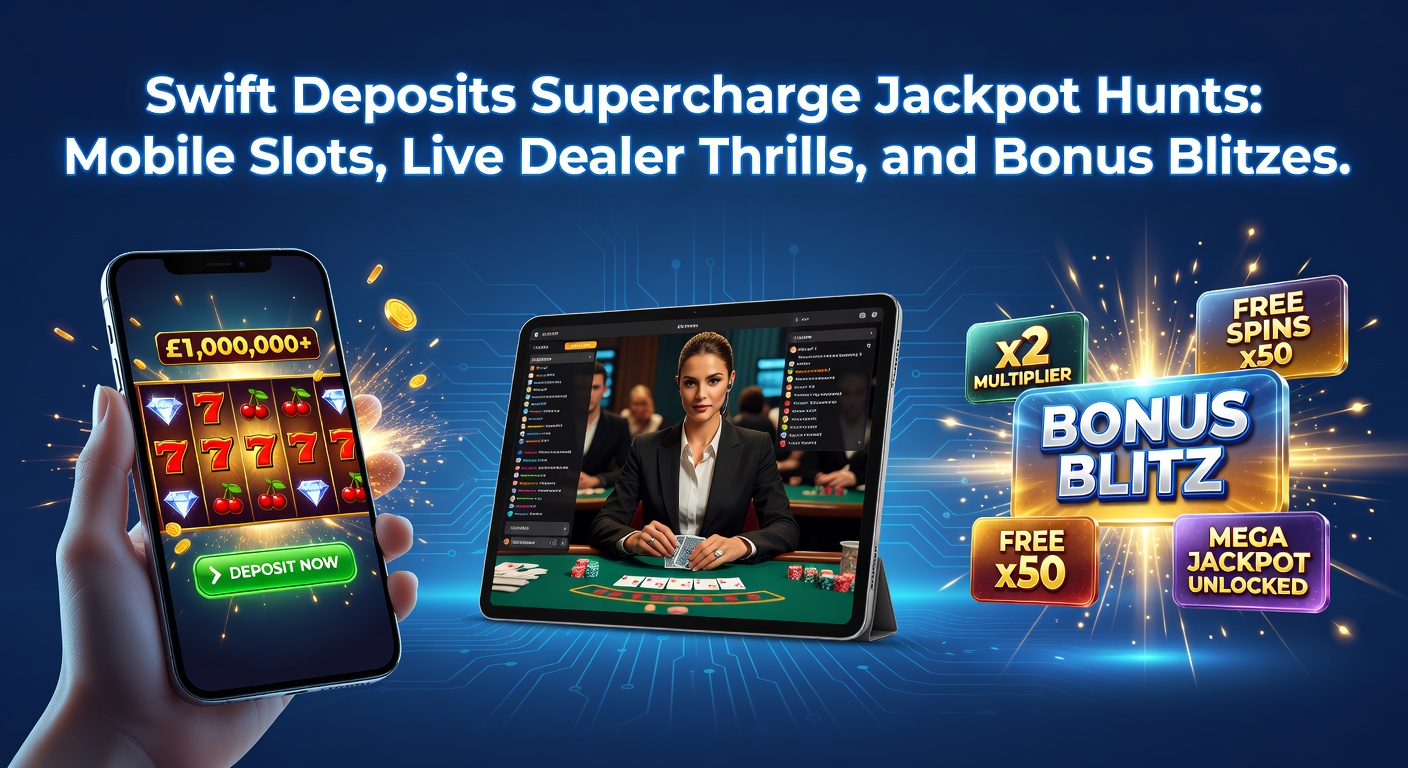 Player on mobile device accessing instant deposit options during a jackpot slot session