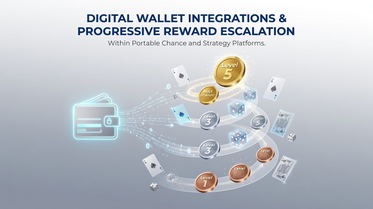 Digital wallet integration interface on a mobile chance and strategy gaming platform showing seamless transaction flow